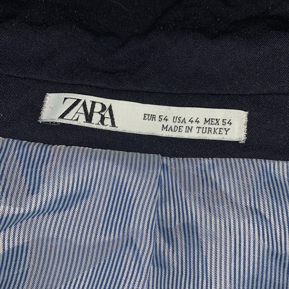 Zara Man Blazer Jacket Men’s Navy Blue 2 Button. - Picture 10 of 10